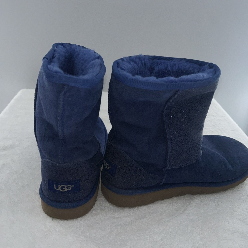 UGG Australia Classic Short II Woman's Boots (35 EU/5 US)- Blue Purple Sparkle